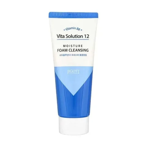 Drėkinantis veido prausiklis Jigott Vita Solution 12 Moisture Froam Cleaning 180ml