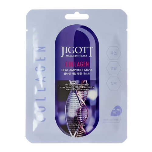 Lakštinė veido kaukė su kolagenu Jigott 27ml